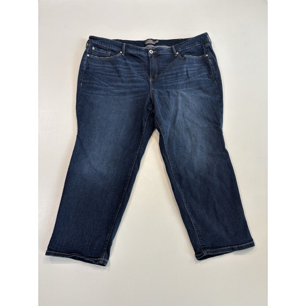 Torrid Jeans Womens 26S Blue Boyfriend Straight Vintage Stretch Denim Pants